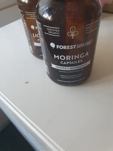 Customer photo by Yvonne W.: two Forest Super Foods jars on a benchtop